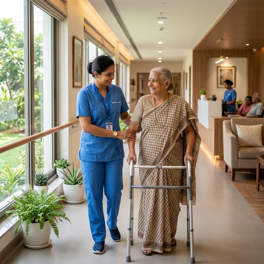 Elderly care and support at Sri Krupa Old Age Home